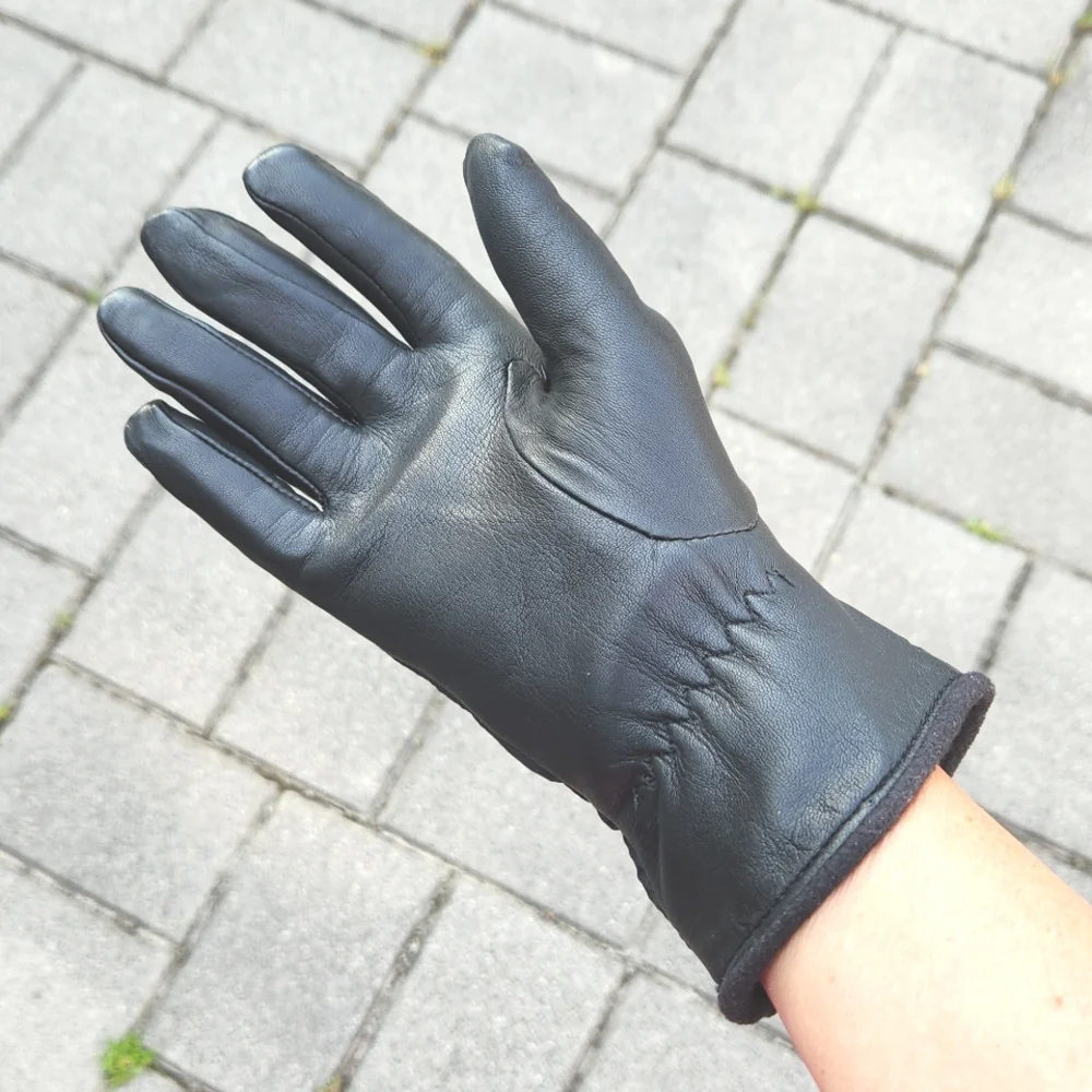 Grandoe Ladies Nylon/Leather Arctic Fleece Gloves